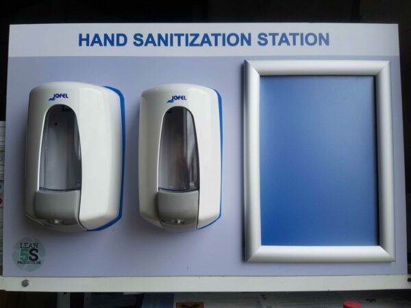 Custom Sanitisation Station Fully stocked Lean 5S Products UK