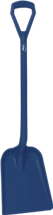 Vikan Shovel, Metal Detectable, D Grip, 327 x 271 x 50 mm, 1040 mm, Dark blue
