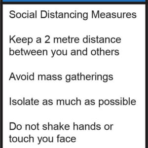 Social Distancing Health First Factory Sign A4 Lean 5S Products UK