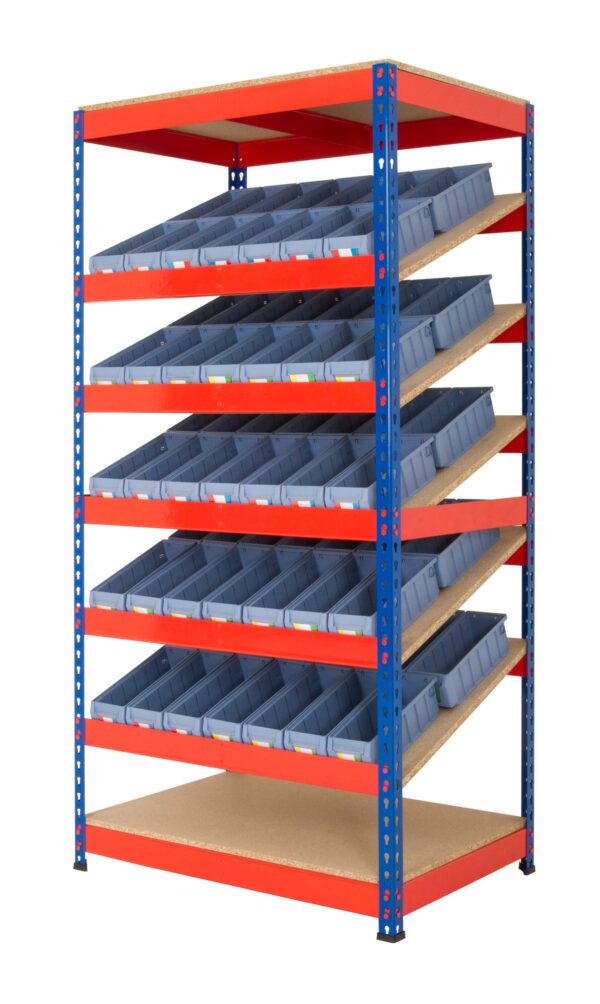 Kanban Shelving with Shelf Trays Lean 5S Products UK